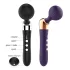 Massager - böjd vibrator - uppladdningsbar - svart