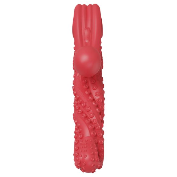 Monster Fuck - Vibrator med klitorisarm och tentakler - Röd