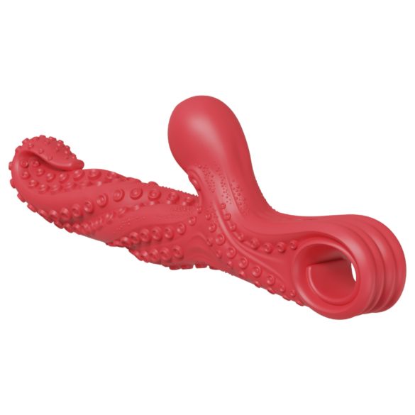Monster Fuck - Vibrator med klitorisarm och tentakler - Röd