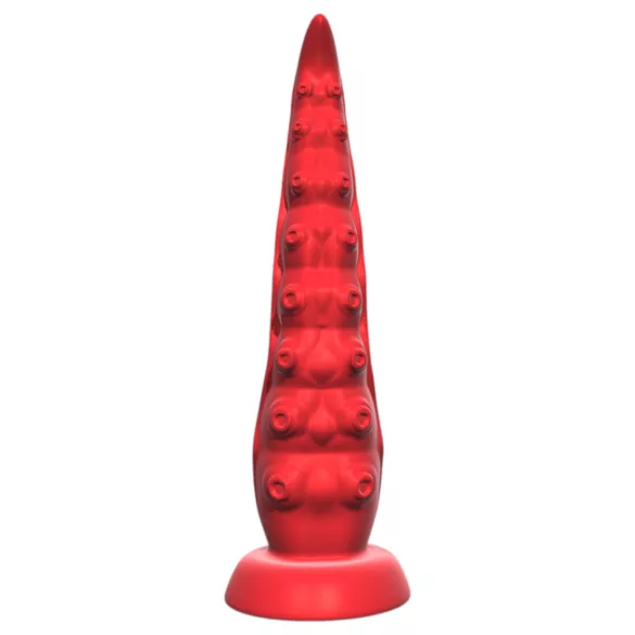 Monster Fuck - sugproppsvibrator bläckfiskarm med fjärrkontroll - röd