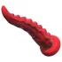Monster Fuck - sugproppsvibrator bläckfiskarm med fjärrkontroll - röd