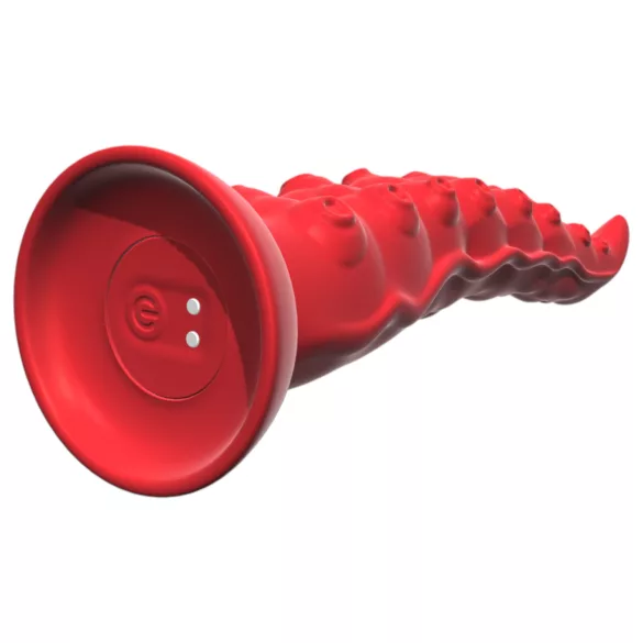 Monster Fuck - sugproppsvibrator bläckfiskarm med fjärrkontroll - röd