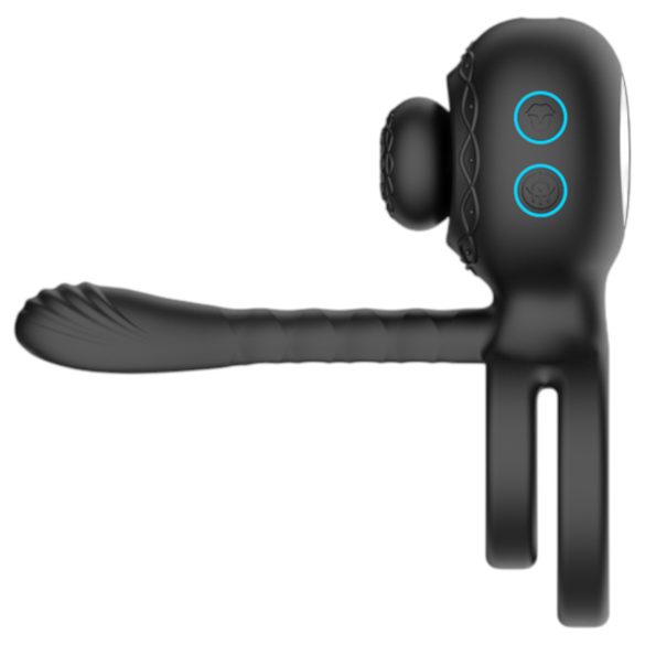 Biu-Biu - penisring och parvibrator - svart