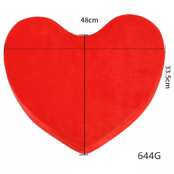 Desirel Magic Pillow - hjärtformad sexkudde (röd)