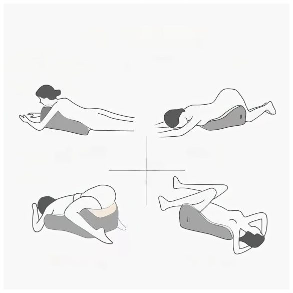 Magic Pillow - Sexkudde med dildo hållare - memory foam - rosa