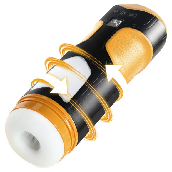 Lonely - masturbator med stöt- och roterande funktion - svart