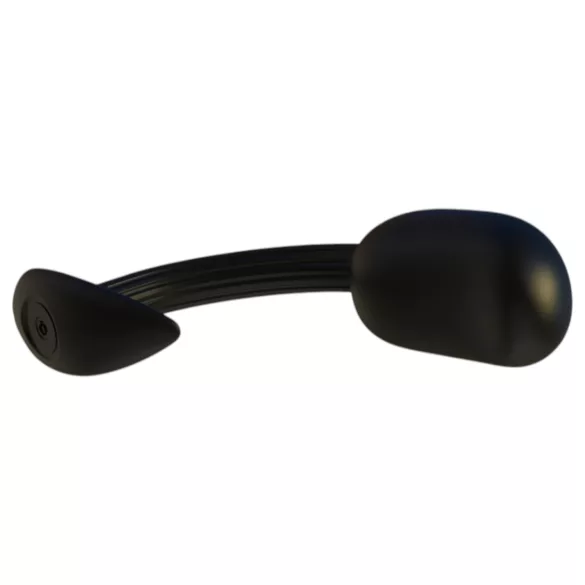 Kangvo - magnetisk prostatamassör analplugg med kulrulle (svart)