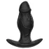 Kangvo - magnetisk uppblåsbar dildo i silikon (svart)