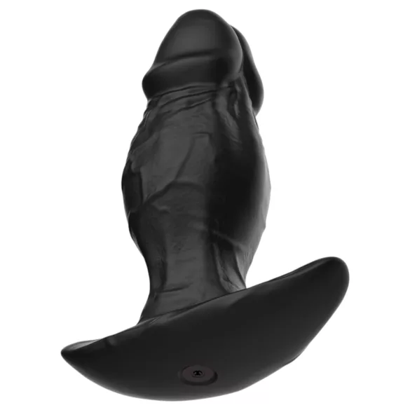 Kangvo - magnetisk uppblåsbar dildo i silikon (svart)