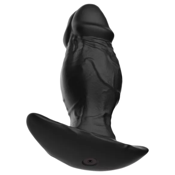 Kangvo - magnetisk uppblåsbar dildo i silikon (svart)