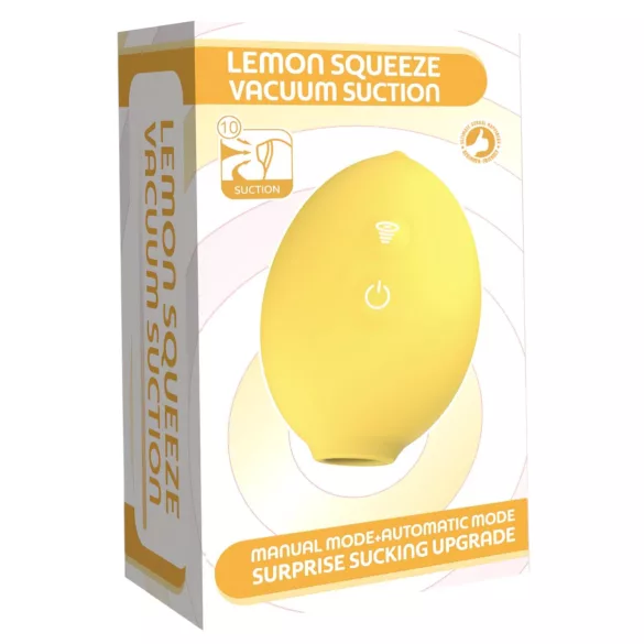 Lemon Squeeze - klitorissugande vibrator i citronform (gul)