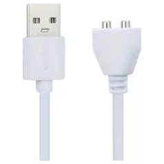   Pleasure Charge Wilson - magnetisk USB‑laddningskabel (vit)