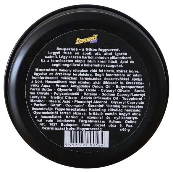 Szuperhős Fresh - intim krämdeo för män (60 g)