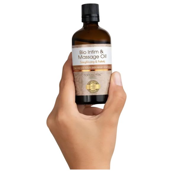 Coconutoil - Ekologisk Intim & Massageolja - Kryddnejlika & Kanel (80ml)