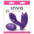 Inya Bump-N-Grind - Radiostyrd, uppvärmd 2in1 klitorisstimulator (lila)