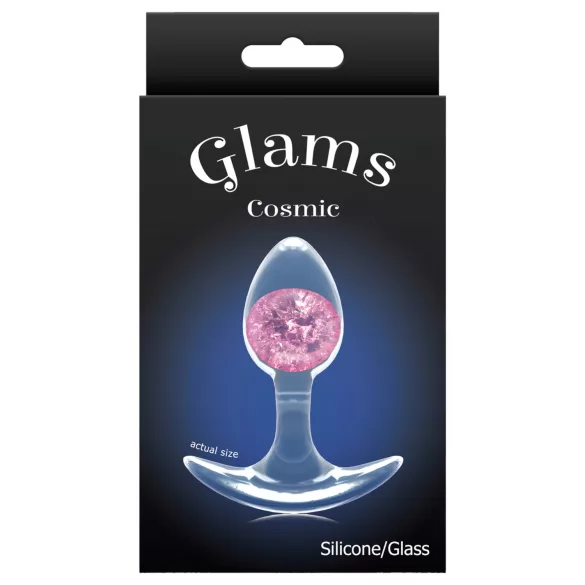 NS Novelties - analplug - liten transparent - rosa