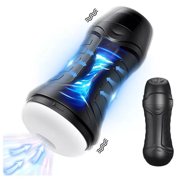 AlvUp - masturbator med sug och vibration - svart