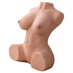   XISE Dania - masturbator torso med stötfunktion - naturfärg