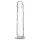 Addiction Crystal - dildo med sugkopp (genomskinlig) - 18 cm