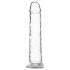 Addiction Crystal - sugproppsdildo (genomskinlig) - 18cm