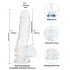 Addiction Crystal - sugproppsdildo (genomskinlig) - 18cm