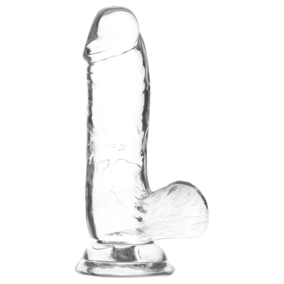 Addiction Crystal - Sugande Dildo med sugkopp (Transparent) 15cm