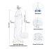 Addiction Crystal - Sugande Dildo med sugkopp (Transparent) 15cm