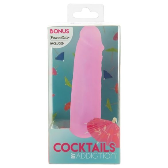 Addiction Coctails - dildo med sugkopp - rosa