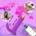 AlvUp - analvibrator med thrustfunktion - uppladdningsbar silikon lila