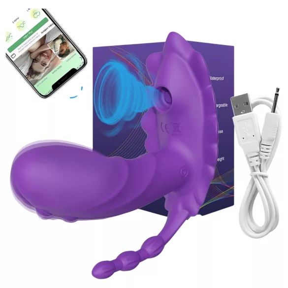 AlvUp - App‑styrd bärbar vibrator (lila)