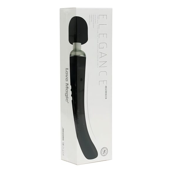 Love Magic Elegance Wand - uppladdningsbar massagevibrator - svart