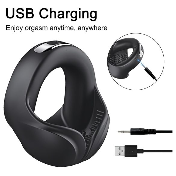 AlvUp - vibratorring för penis - svart