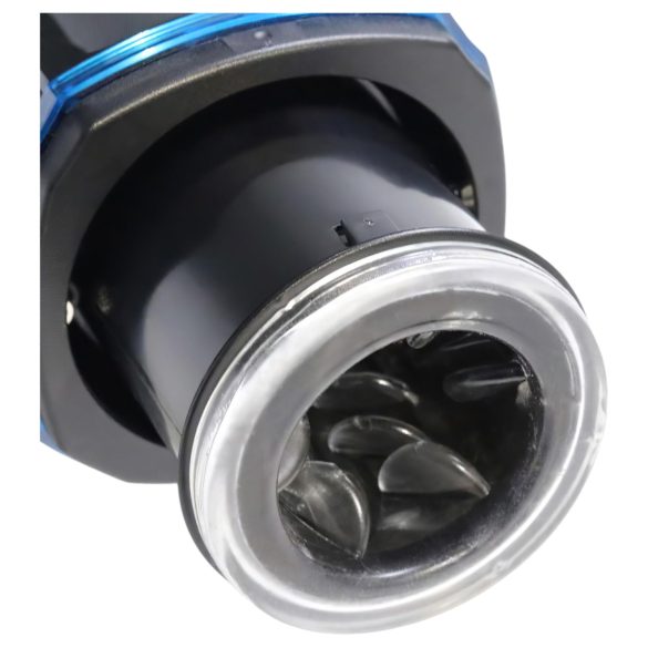 Leten - masturbator med stönljud och stötfunktion - värme - svart