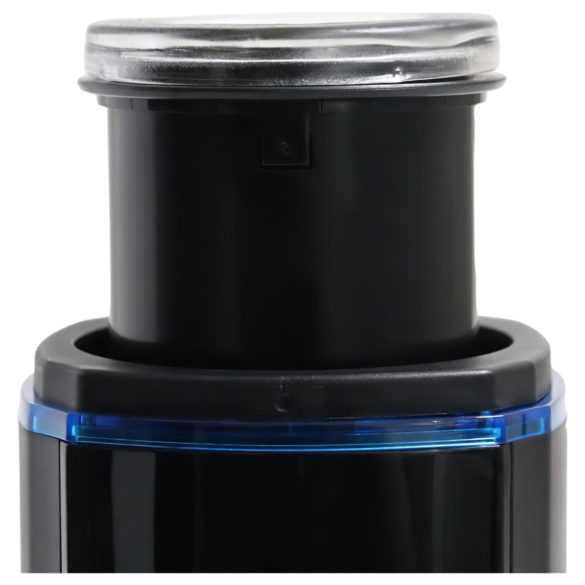 Leten - masturbator med stönljud och stötfunktion - värme - svart