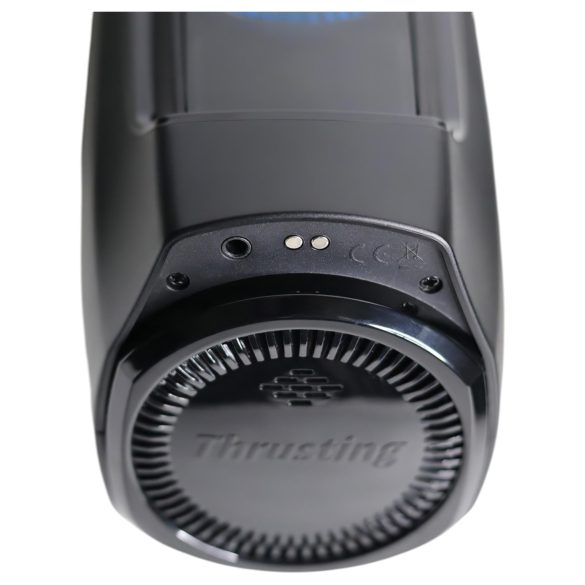 Leten - masturbator med stönljud och stötfunktion - värme - svart