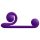 / Snail Vibe Duo - uppladdningsbar 3-i-1 stimulerande vibrator (lila)