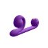 / Snail Vibe Duo - uppladdningsbar 3-i-1 stimulerande vibrator (lila)