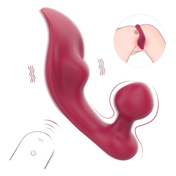 Sex HD Chomper - Klitoris och analvibrator (röd)