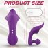 Sex HD Chomper - vattentät klitoris- och analvibrator (lila)
