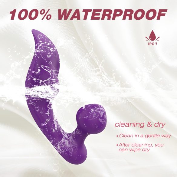 Sex HD Chomper - vibrator för klitoris och anal - vattentät - lila