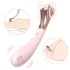 Sex HD - uppladdningsbar vibrator med prickhjul - vattentät silikon rosa