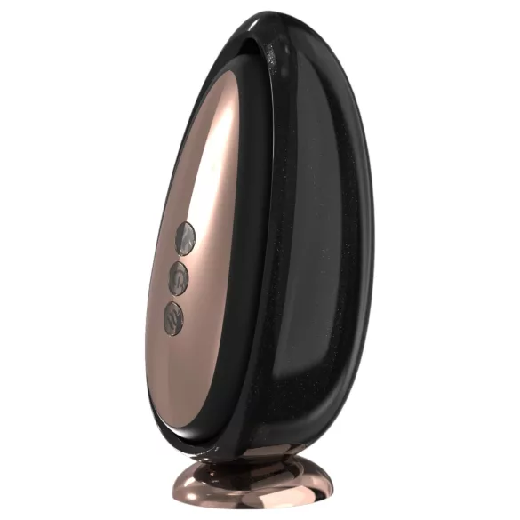 Sex HD Mirror - vibrator med värme och slickfunktion - svart