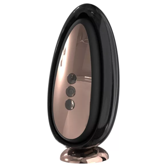 Sex HD Mirror - vibrator med värme och slickfunktion - svart