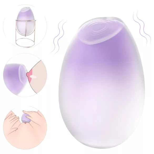 Sex HD - 2-i-1 bröstvårts- och klitorisstimulator - lila