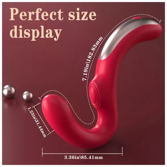 SEX HD Genie - G-punkt och klitorisstimulator - röd