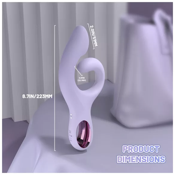 Sex HD - G-punktsvibrator med klitorisstimulator (lila)