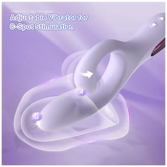 Sex HD - G-punktsvibrator med klitorisstimulator (lila)