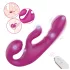 SEX HD Co-op Bliss - strap-on vibrator med klitorisstimulans - lila