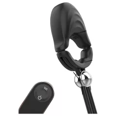   Sex HD - justerbar vibrerande penisring med fjärrkontroll (svart)