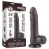 Lovetoy Sliding-Skin - testiklar tvålager dildo - 20cm (brun)